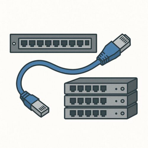 Matériel de câblage réseau informatique